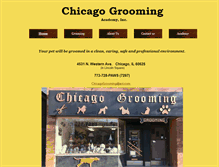 Tablet Screenshot of chicagogroomingacademy.com